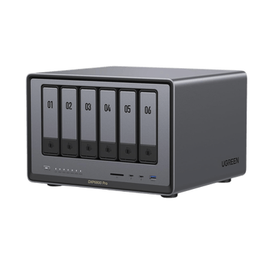 NASync DXP6800 Pro | SO UGOS Pro | Intel® i5 1235u 10-Core? | 6-Bahias (SATA) Hasta 144TB | 2* M.2 SSD Hasta 16TB | 8GB DDR5 (Exp. a 64GB) | 2 Thunderbolt?4 | 2*10GbE | 1*USB3.2 Gen2 | 2*USB 2.0 | 2*USB 3.2Gen2 | HDMI 2.1 8K | SD 4.0