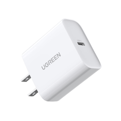 Cargador USB-C de 20W | 1 USB-C de Carga Rápida | QC4.0+ | PD3.0 | PPS | BC1.2| Carga Inteligente | Chip PWM | Múltiple Protección | Mayor Eficiencia Energética | Tamaño Compacto | Carcasa Ignifuga | Color Blanco.