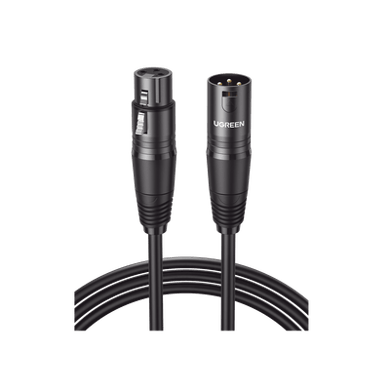 [20712] Cable para Micrófono XLR Tipo Canon Macho a Hembra | 5 Metros Plug & Play | Anti interferencias | Triple Blindaje | Alta Calidad | Color Negro