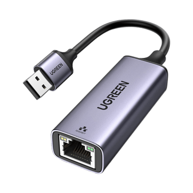 Adaptador de Red USB-A 3.0 a RJ45 /Admite 10/100/1000 Mbps / Caja de Aluminio / Longitud del cable 10 cm