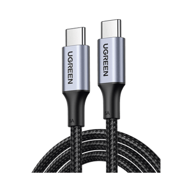 [70427] Cable USB-C a USB-C | 1 Metro | Carga Rápida de hasta 100W | Transferencia de datos 480 Mbps | PD3.0 | QC4.0/3.0/2.0 | FPC | AFC | Protección Integrada| Caja de Aluminio | Nylon Trenzado | Amplia Compatibilidad | Color Negro.