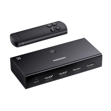 [15376] Conmutador HDMI Switch 4@60Hz | 3 Entradas a 1 Salida | 3D | HDR | Dolby Atmos | DTS5.1/7.1 | HDCP2.2 | PCM2.0 | HDMI2.0 | Reduce el Retraso y la perdida de fotogramas | Incluye Control Remoto.