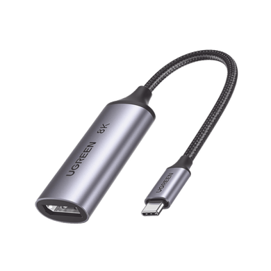 [15575] Cable Adaptador USB-C a DP 1.4 |  8K@60Hz | 4K@240Hz | Compatible con Thunderbolt 3 & 4 | HDR | eARC | DTS |  Dolby | 3D | ALLM | VRR | Admite Multi-Stream (MST) | Longitud del cable 10cm | Caja de Aluminio.