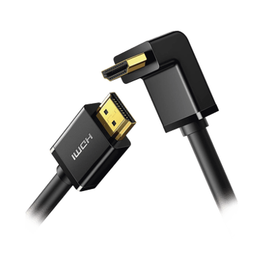 Cable HDMI 2.0  en Angulo de 90°  / 3 m / 4K@60Hz / HDR / 3D / HEC (Canal Ethernet HDMI) / ARC (Canal de Retorno de Audio / CEC / 32 canales de Audio / HDCP 2.2 / Dolby Atmos / 18 Gbps / Blindaje Múltiple