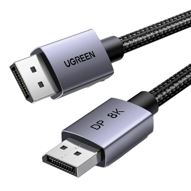 [25903] Cable DisplayPort 1.4 | 1 metro | Resolución 8K@60Hz | Blindaje interno Múltiple | 3D/HDR+/HDCP | 32.4 Gbps | FreeSync G-Sync | Certificado VESA | Núcleo de Cobre Estañado | Malla de Nylon | Carcasa de Aluminio.