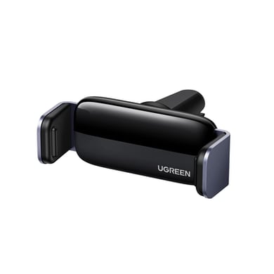 [10422] Soporte de Celular para Automóvil en Rendija de Ventilación / Rotacion de 360° / Clip de Resorte / Almohadilla de Silicona Suave / Ajustable 61-93 mm / Color Negro