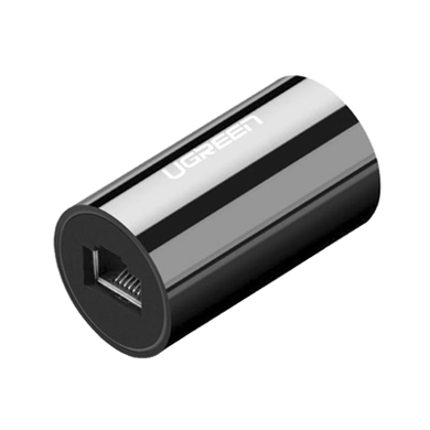 [30837] Acoplador y Protector (Extensor de Cable Ethernet RJ45) | 1000Mbps | Compatibilidad con Cat7/Cat6/ Cat5e | Compatible con POE | Ignífugo | ABS | Color Negro