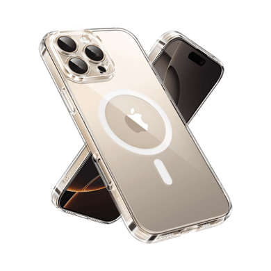 [45927] Funda protectora magnética transparente UGREEN Classy para iPhone 16 Pro (transparente)