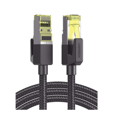 [80421] Cable Ethernet Cat7 CLASSâ? F/FTP Redondo con Malla de Nylon 1 Metro