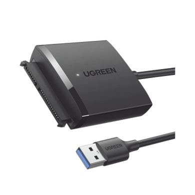 [60561] Adaptador USB 3.0 a SATA III | Compatible con Disco Duro HDD y SSD de 2.5 y 3.5 de hasta 12 TB | Velocidad USB 3.0 de hasta 5 Gbps | Alta Velocidad con UASP & TRIM | Cable de 50 cm.