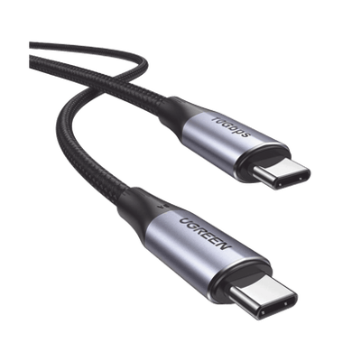 [80150] Cable USB-C a USB-C 3.2 Thunderbolt | 1 Metro | 240W | 10 Gbps | 480 Mbps | Soporta Video 4K@60Hz| Chip E-Market Inteligente | Carcasa de Aluminio | Nylon Trenzado | Blindaje de 4 capas.