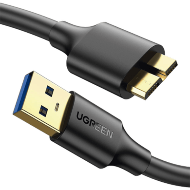 [10840] Cable Adaptador USB-A 3.0 a Micro USB 3.0 / 0.5 Metros / Carga y Sincronización de Datos / Velocidad de hasta 5 Gbps / Blindaje Interior Múltiple / Núcleo de Cobre Estañado de 22 AWG / Compatibilidad Universal.