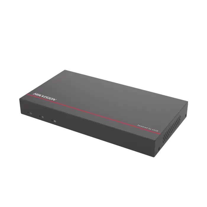NVR + eSSD / 4 Megapixel / 8 Canales IP / 8 Puertos PoE+ / eSSD de 1 TB / ACUSENSE / Diseño Compacto y Cero Ruido 