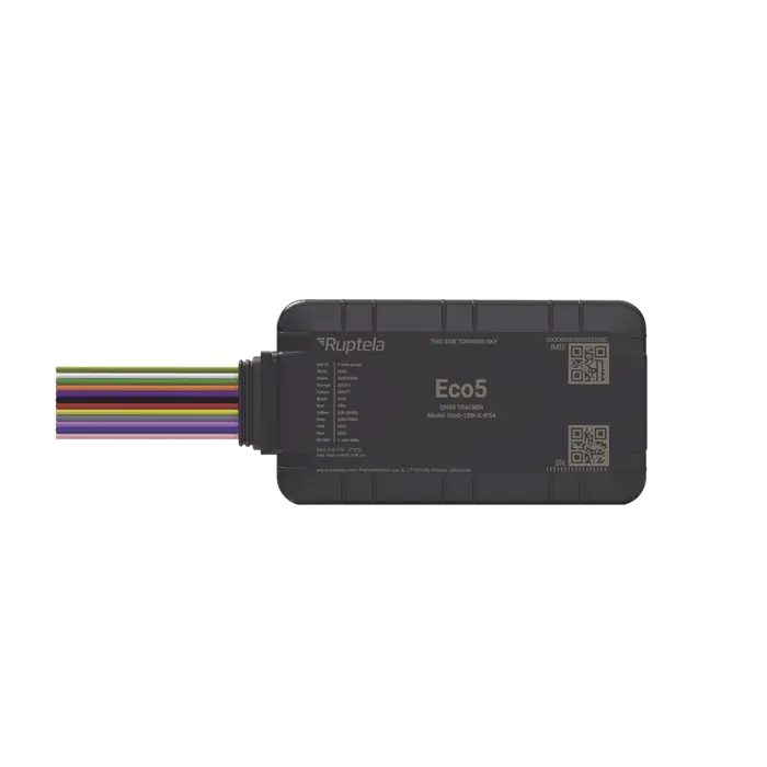 Dispositivo de Rastreo Vehicular / Conectividad LTE Cat1 y LTE-M / BLE 5.0 / GNSS U-blox / Carcasa IP54 / Batería Interna de Respaldo / Detecta Interferencias 