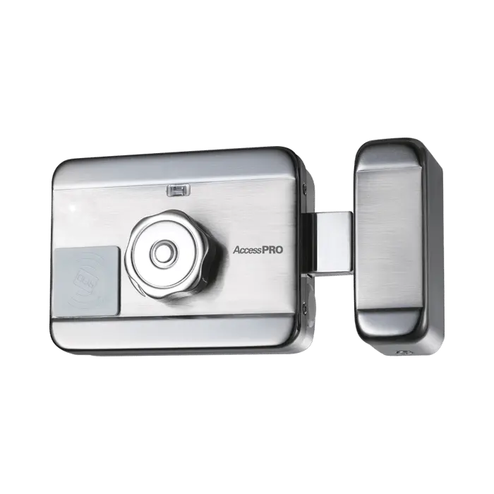 [ACCESSRIMMOTOR] Cerradura Eléctrica Motorizada / Con Lector de Tarjetas de Proximidad (EM 125Khz) / Exterior 