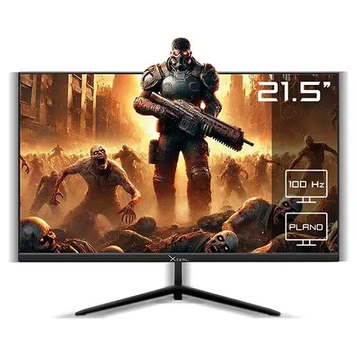 Monitor LED XZEAL XST 580-1 22" (55.9cm) Class Full HD - Negro - 21.5" (54.6cm) Viewable - Vertical Alignment (VA) - LED Retroiluminación - 1920 x 1080 - 5ms - 100Hz Refresh Rate - HDMI - VGA - Compatible con Montura VESA
