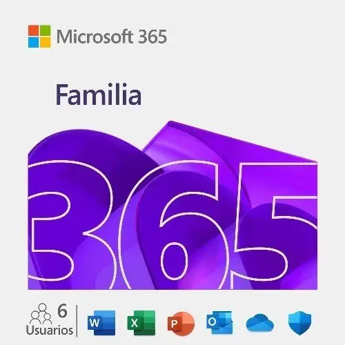Microsoft 365 Family - Licencia de suscripción (1 año) - 6 usuarios (múltiples dispositivos) - Descargable