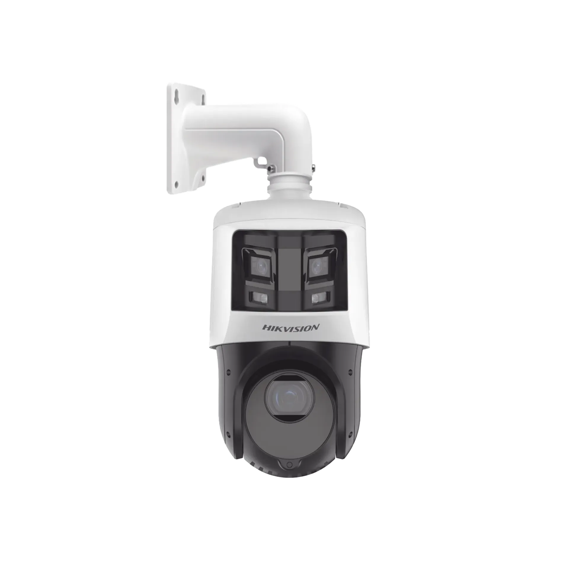 [TandemVu] PTZ IP 4 Megapixel con Cámara Panoramica 6 Megapixel / 25X Zoom / 100 mts IR / IP66 / WDR / PoE+ / Entrada-Salida de Audio y Alarma / Ultra Baja Iluminación / Micro SD 