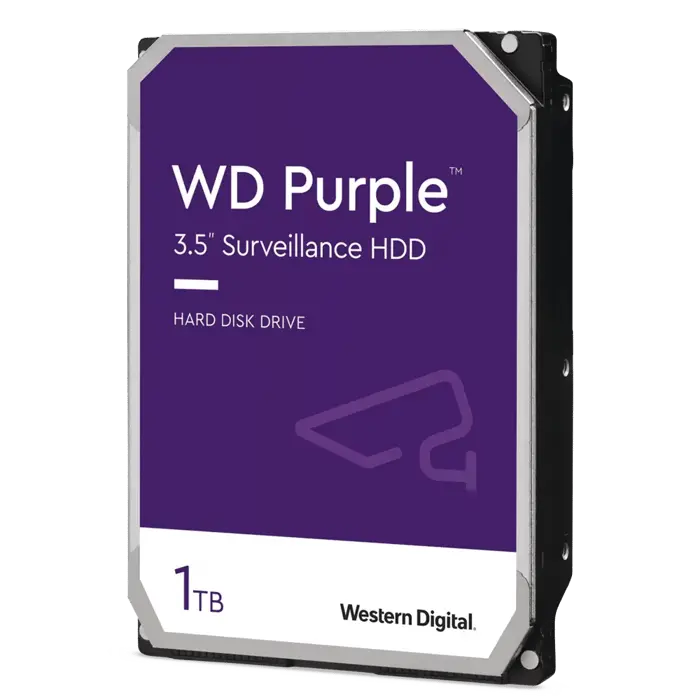 Disco Duro Purple de 1 TB / 5400 RPM / Optimizado para Soluciones de Videovigilancia / Uso 24-7