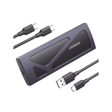 [15512] Carcasa Disco Duro NVME M.2 (Enclosure) | Hasta 2TB | USB3.2 a 10 Gbps | Soporta M Key y B+M Key | Compatible con SSD M.2 NVME 2230/2242/2260/2280 | UASP | S.M.A.R.T. | TRIM | ESD Incorporado | Color Negro | Caja de Aluminio.