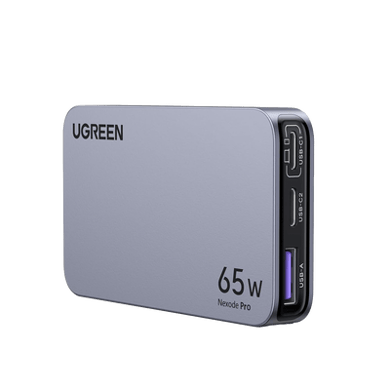 [15817] Cargador Ultra Slim 65W Nexode Pro| Diseño de Pared Plano | 3 Puertos de Carga Rápida | 2 USB-C | 1 USB-A | Tecnología GaNInfinity | PD3.1 de 65W / QC4.0 | Tecnología de Protección Térmica | Optimiza la Carga | Ca