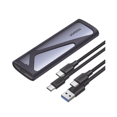[90264] Carcasa Disco Duro NVME M.2 (Enclosure) | Hasta 2TB | USB3.1 a 10 Gbps | SATA SSD PCIE 3.0 | Soporta M Key y B Key | Compatible con SSD M.2 NVME 2230/2242/2260/2280 | UASP | S.M.A.R.T. | TRIM | ESD Incorporado | Caja de Aluminio.