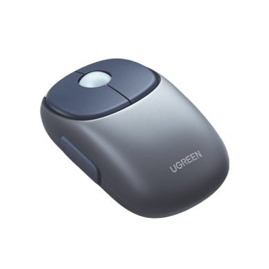 [90538] Mouse Inalámbrico FUN | Recargable| 2.4G & Bluetooth | 4 Niveles de DPI | Silencioso | Ergonómico | 5 Botones | Compatible con Windows, macOS 10.5, Android iOS Linux y Chrome OS | Color Azul.