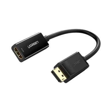 [40363] Convertidor DisplayPort a HDMI 4K| 3D | HDR | Blindaje interno | Botón Liberador | Carcasa de ABS | Plug & Play | CE, FCC, RoHS | Cable de 25 cm.