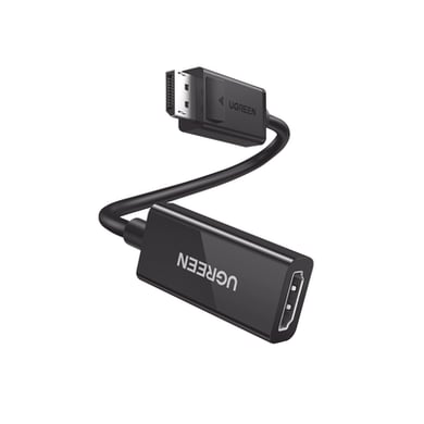 [70694] Convertidor DisplayPort a HDMI 4K@60Hz | 3D | HDR | Blindaje interno |  Boton Liberador  | Largo 25cm | Carcasa de ABS | Plug & Play.