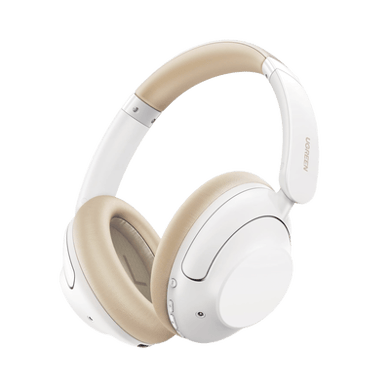 [15809] AudífonosInalámbricos | HiTune Max5 | Bluetooth | 3.5mm | Sonido Hi-Res | CancelaciónActiva de Ruido (ANC) de hasta 43dB | Autonomía de 90 horas | Diseño Ajustable| Almohadillas Suaves | Color Blanco.