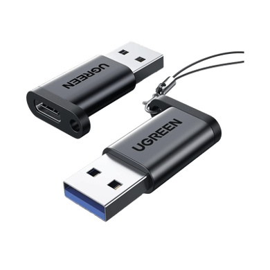 [35000] Adaptador USB 3.1 Tipo C a USB-A 3.0 |Carga y Sincronización de Datos | Admite Corriente de 3A | Transferencia de hasta 5 Gbps | Amplia Compatibilidad | Chip VL160 | Caja de Aluminio | Color Negro.