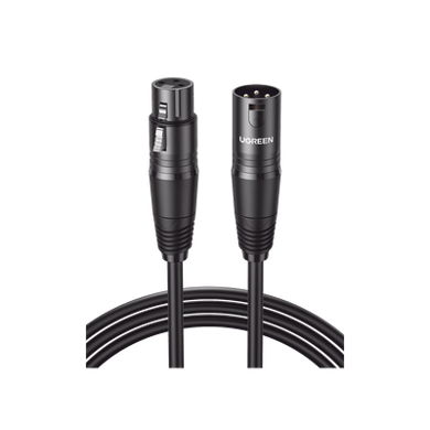 [20714] Cable para Micrófono XLR Tipo Canon Macho a Hembra / 10 Metros / Plug & Play / Antiinterferencias / Triple Blindaje / Alta Calidad / Color Negro