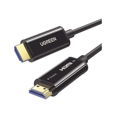 [80408] Cable HDMI de 20 Metros por Fibra Óptica 8K@60Hz / Fibra de 4 núcleos + Cobre estañado de 7 núcleos / Compatible con HDMI 2.1 / Alta velocidad 18 Gbps / 3D / HDR / Caja de Aleacion Zinc / Premium