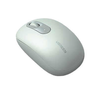 [90672] Mouse Inalámbrico 2.4G 800/1200/1600/2400 DPI | Función de 3 botones | Alcance 10m | Silencioso |  Ergonómico | Anti-caída y Anti-interferencias | Batería Alcalina AA incluida  | Color Green.