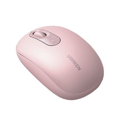 [90686] Mouse Inalámbrico 2.4G 800/1200/1600/2400 DPI | Función de 3 botones | Alcance 10m | Silencioso |  Ergonómico | Anti-caída y Anti-interferencias | Batería Alcalina AA incluida  | Color Dusty Pink.