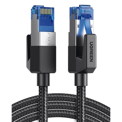 [80431] Cable Ethernet Cat8 CLASSâ? F/FTP Redondo con Malla de Nylon 2 Metros