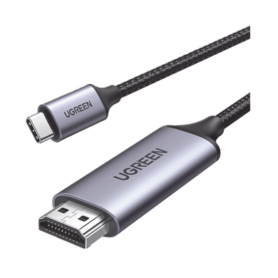 [50570] Cable USB-C 3.1 a HDMI 4K | 1.5m | Compatible con Thunderbolt 3 & 4 | Adaptador Tipo-C a HDMI | 4k@60Hz | Soporta Modo Espejo y Modo Extendido | Carcasa de Aluminio | Nylon Trenzado | Conector Niquelado | Blindaje Multicapa.