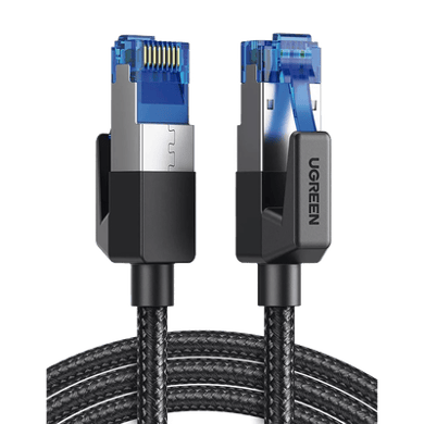 [80429] Cable Ethernet Cat8 CLASSâ? F/FTP Redondo con Malla de Nylon 1 Metro