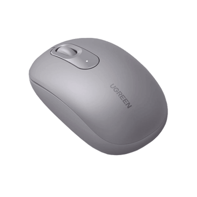[90669] Mouse Inalámbrico 2.4G 800/1200/1600/2400 DPI | Función de 3 botones | Alcance 10m | Silencioso |  Ergonómico | Anti-caída y Anti-interferencias | Batería Alcalina AA incluida  | Color Grey.