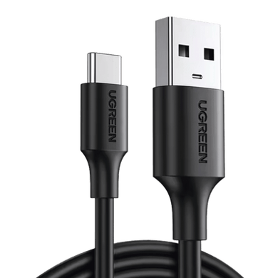 [20882] Cable USB-A a USB-C | 1 Metro | Carga y Sincronización de Datos | Carga Rápida 60W | Datos 5 Gbps | QC 3.0/2.0 | FPC | AFC | Protección Integrada | Duradero y Flexible| Caja ABS | Cubierta de TPE | Color Negro.