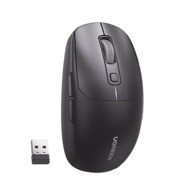 [90539] Mouse Gaming Inalámbrico| 5000 DPI | 5 Niveles de DPI  |6 Botones | Recargable | Tri-Modo USB/BT/2,4 GHz | Diseño Ergonómico | Alta Capacidad de Batería | Luz Led | Compatible con Windows macOS Android iOS Linux.