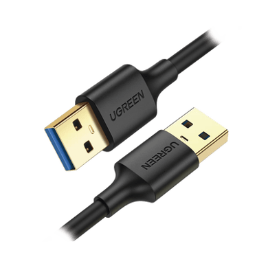[10371] Cable USB-A 3.0 a  USB-A 3.0 / 2 Metros / Macho a Macho / Conector Niquelado / Núcleo de Cobre Estañado / Blindaje Múltiple / Velocidad 5Gbps / No Requiere Controlador / Compatible con USB2.0 Y USB 1.1