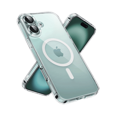 [45926] Funda protectora magnética transparente UGREEN Classy para iPhone 16 Plus (transparente)