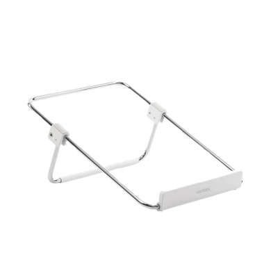 [80348] Soporte para Laptop / Plegable / Ajustable de 87 a 131 mm / Amplia compatibilidad 11''-16'' / Capacidad de carga 20 KG / Antideslizante /  Ultra Ligero / Metal / ABS / Silicona / Color Plata