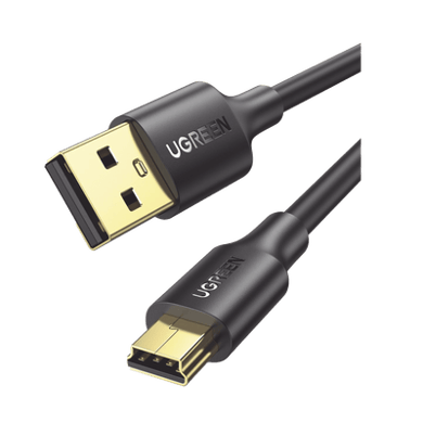 [10355] Cable USB-A 2.0 a Mini USB | 1m | Cable de Datos y Alimentación | 480Mps | Chip Inteligente | PVC | Para Discos Duros HDD o SSD, Go-Pro Hero, Mando de PS3, Cámaras Digitales, Reproductores MP3, MP4, etc.
