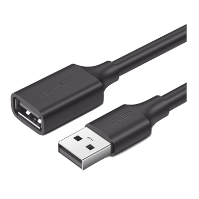 [10314] Cable Extensor USB 2.0 A a A | 1 metro | Macho-Hembra | Ultra Durabilidad | Núcleo de Cobre Estañado 28/22 AWG | Blindaje Interior Múltiple / Ideal para teclado, mouse, impresoras, etc.