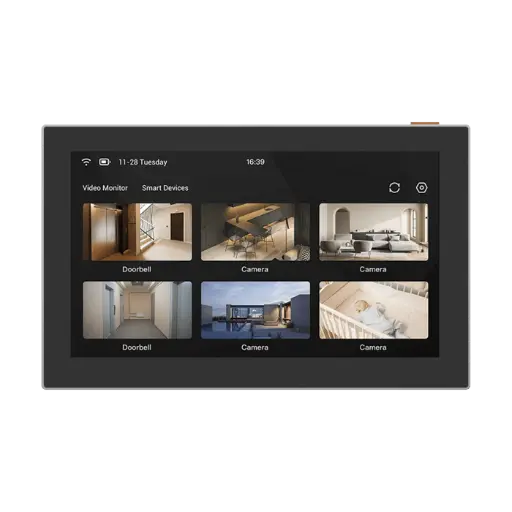 [CS-SD7] Pantalla Inalámbrica / Con Batería Recargable 4600mAh / Wi-Fi / Ideal Para Escritorio o Pared / Vista en Vivo de Cámaras EZVIZ / Compatible con Videoportero CS-HP7 para ver Cámara y Apertura Remota / Audio de Dos Vías 