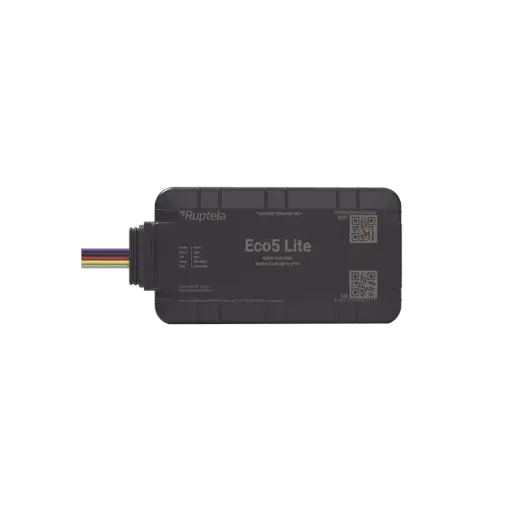 [ECO5LITE] Rastreador Vehicular y Monitoreo de Flota / BLE 5.0 y GNSS / LTE CAT1 y LTE-M con Respaldo 2G / GNSS U-blox / MiKado IP54 / -20 °C a +40 °C / Acelerómetro de 3 Ejes / Suministro 9-32 V / Batería Interna 