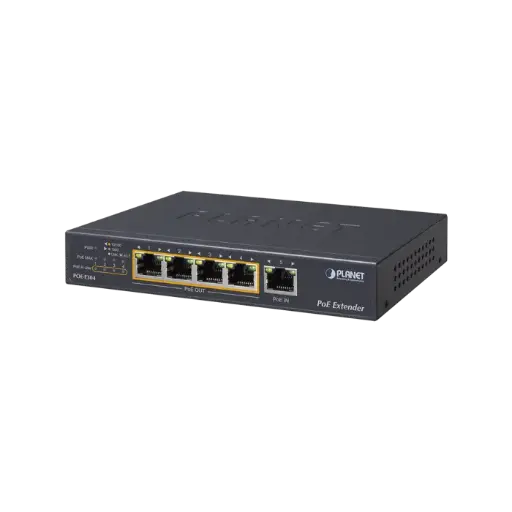 [POE-E304] Extensor Ultra PoE de 65 Watts Con 4 Puertos Gigabit de Salida 802.3 af/at 